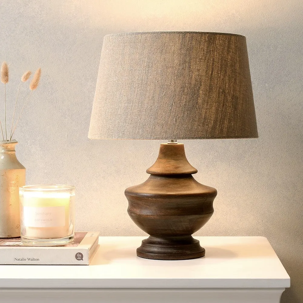 Purton Wooden Table Lamp - Natural image