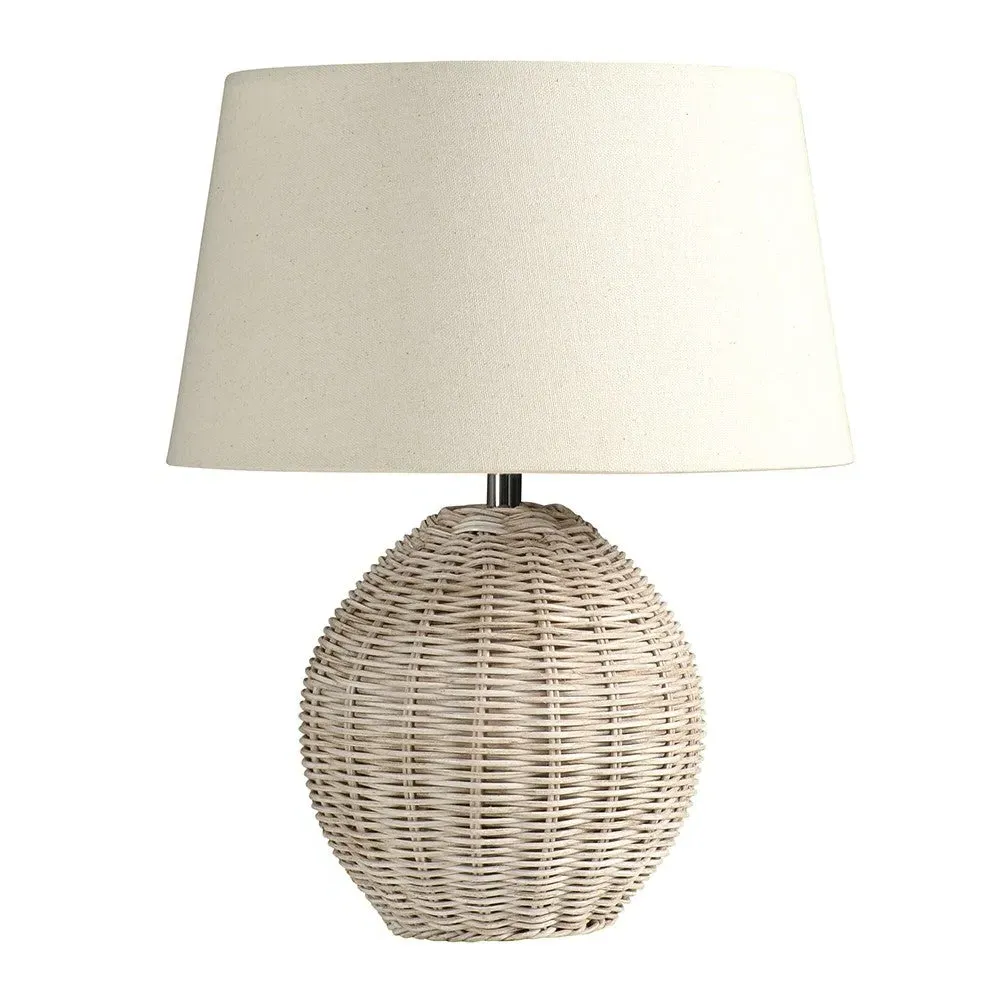 Rattan Medium Table Lamp - Ecru