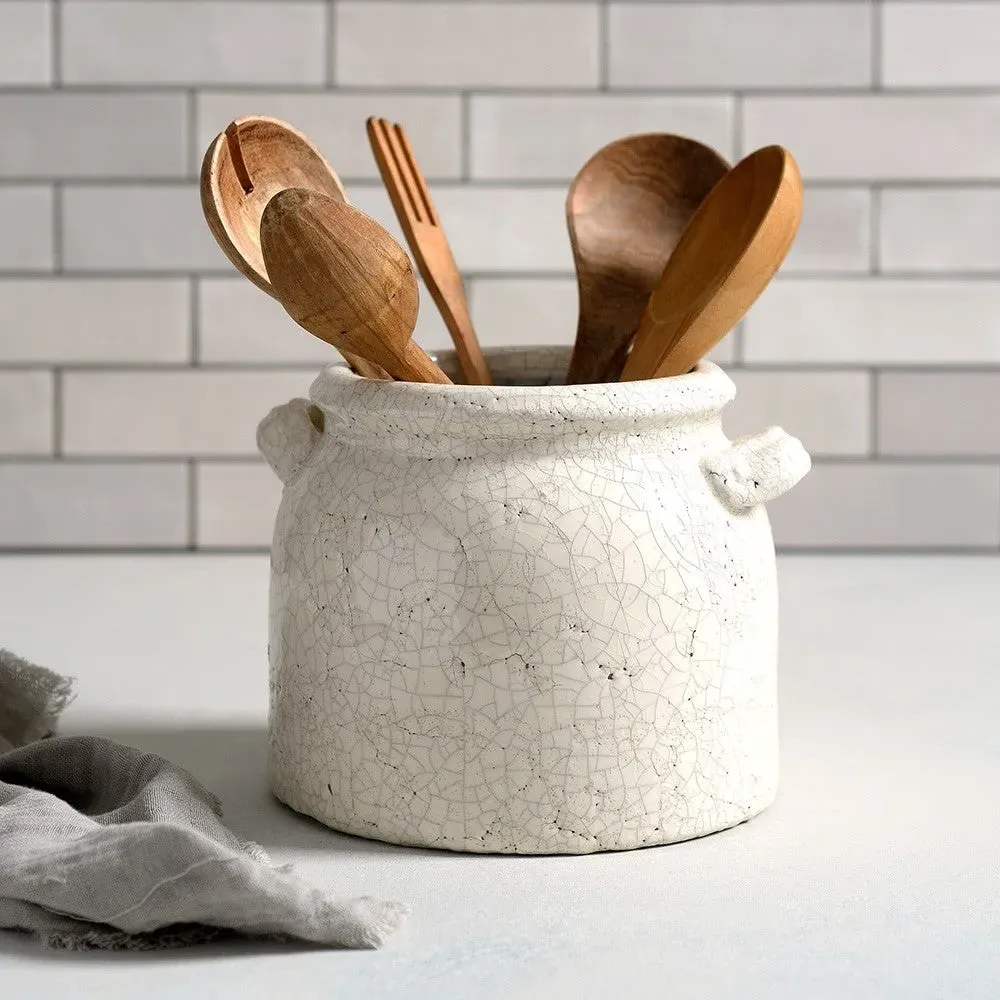 Ravello Pot with Handles - White