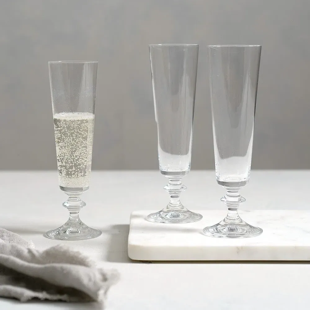 Riva Flute Glass 260ml - Transparent