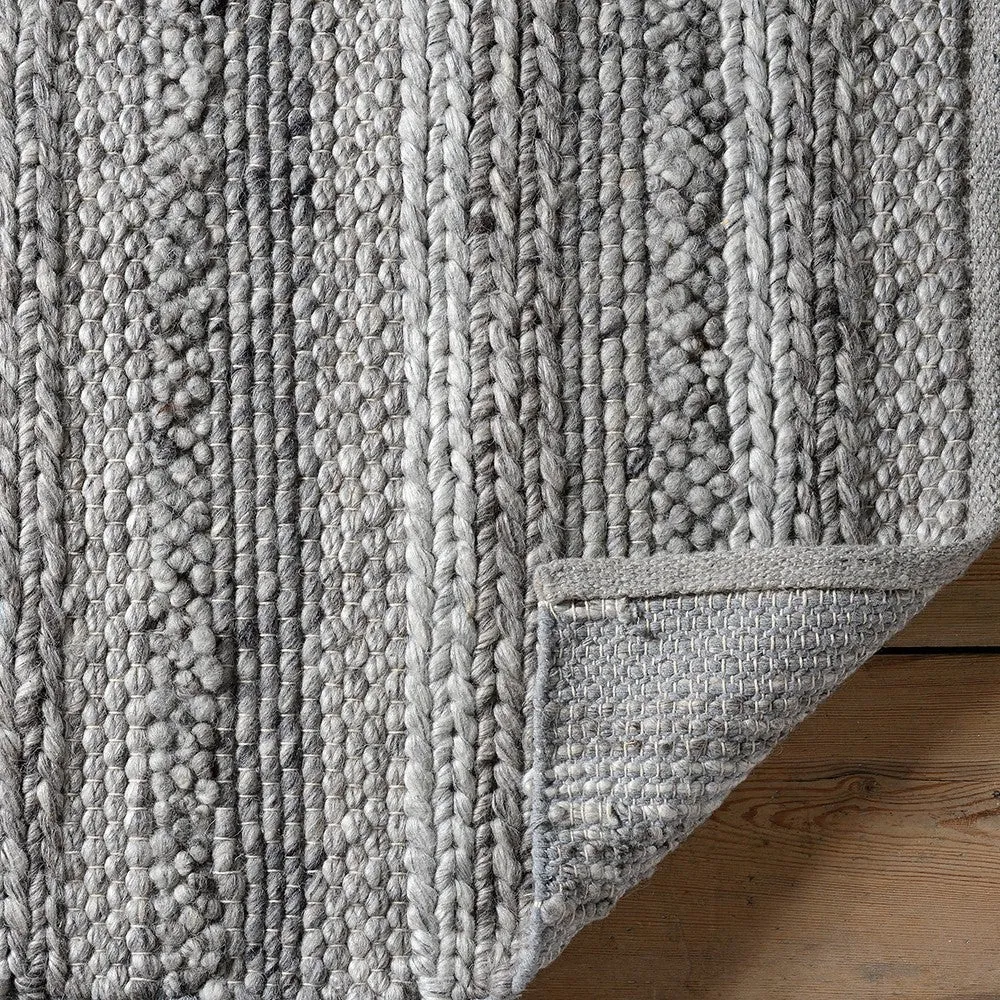 Salford Rug - Grey Marl, Wool
