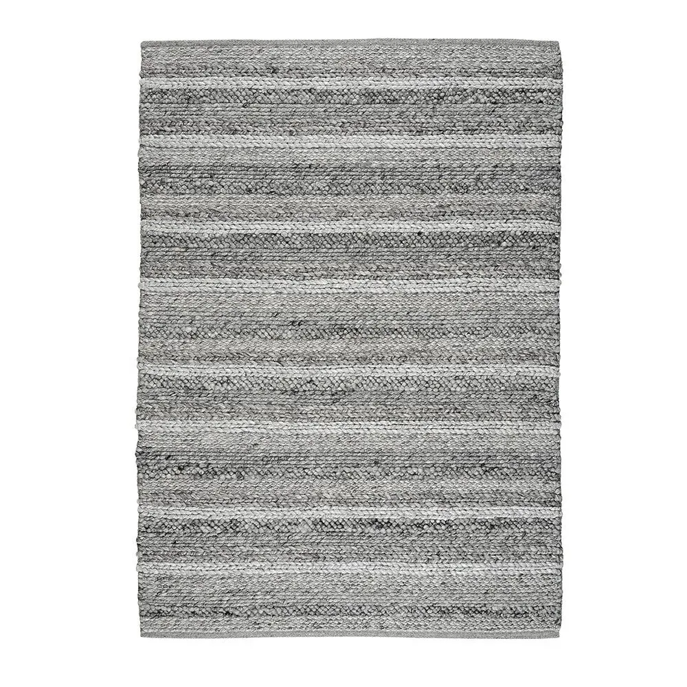 Salford Rug - Grey Marl, Wool image