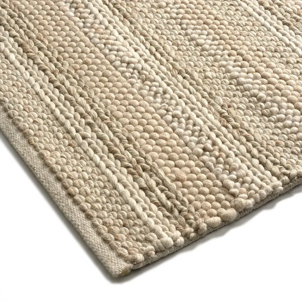 Salford Rug - Natural Marl, Wool