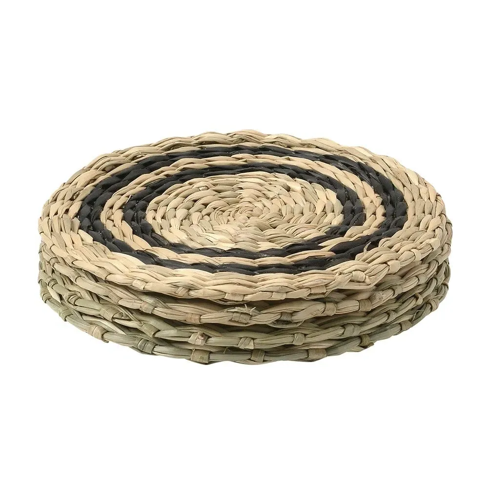 Seagrass Round Coasters - Set of 4 - Natural image