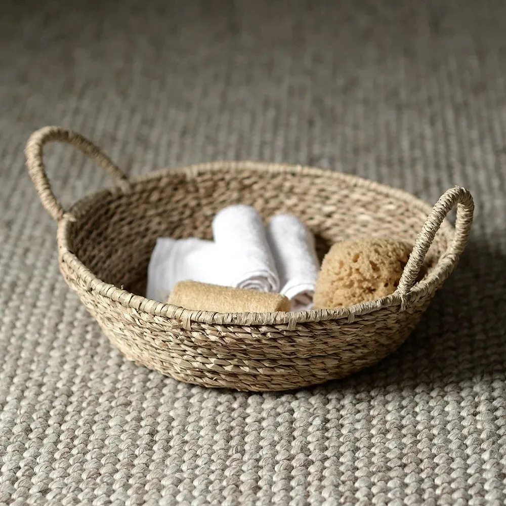 Seagrass Small Round Tray - Natural