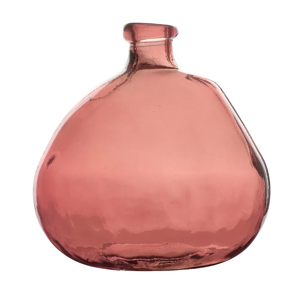 Simplicity Blown Glass Vase 23cm - Blush Pink by The Cotswold Company, image 3