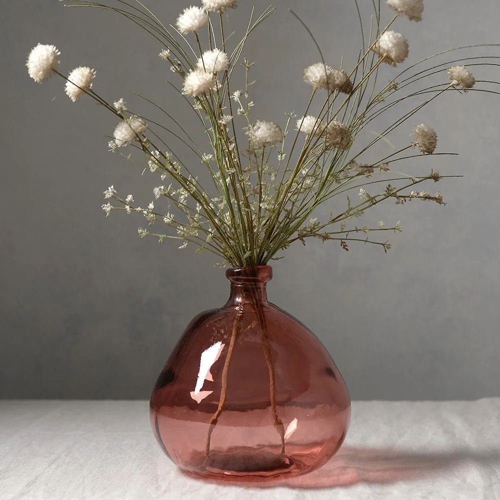 Simplicity Blown Glass Vase 23cm - Blush Pink image