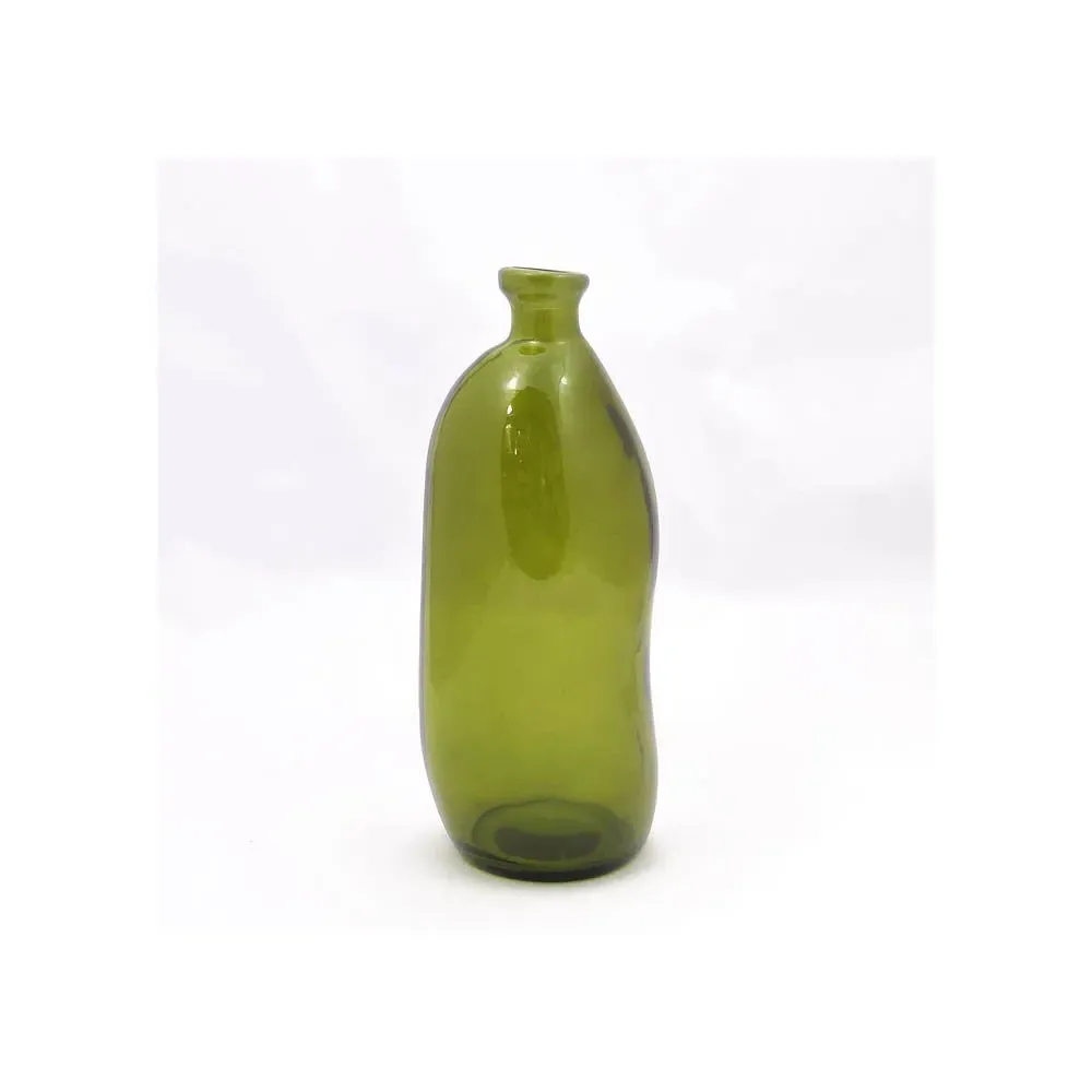 Simplicity Blown Glass Vase 35cm - Olive Green by The Cotswold Company, image 3