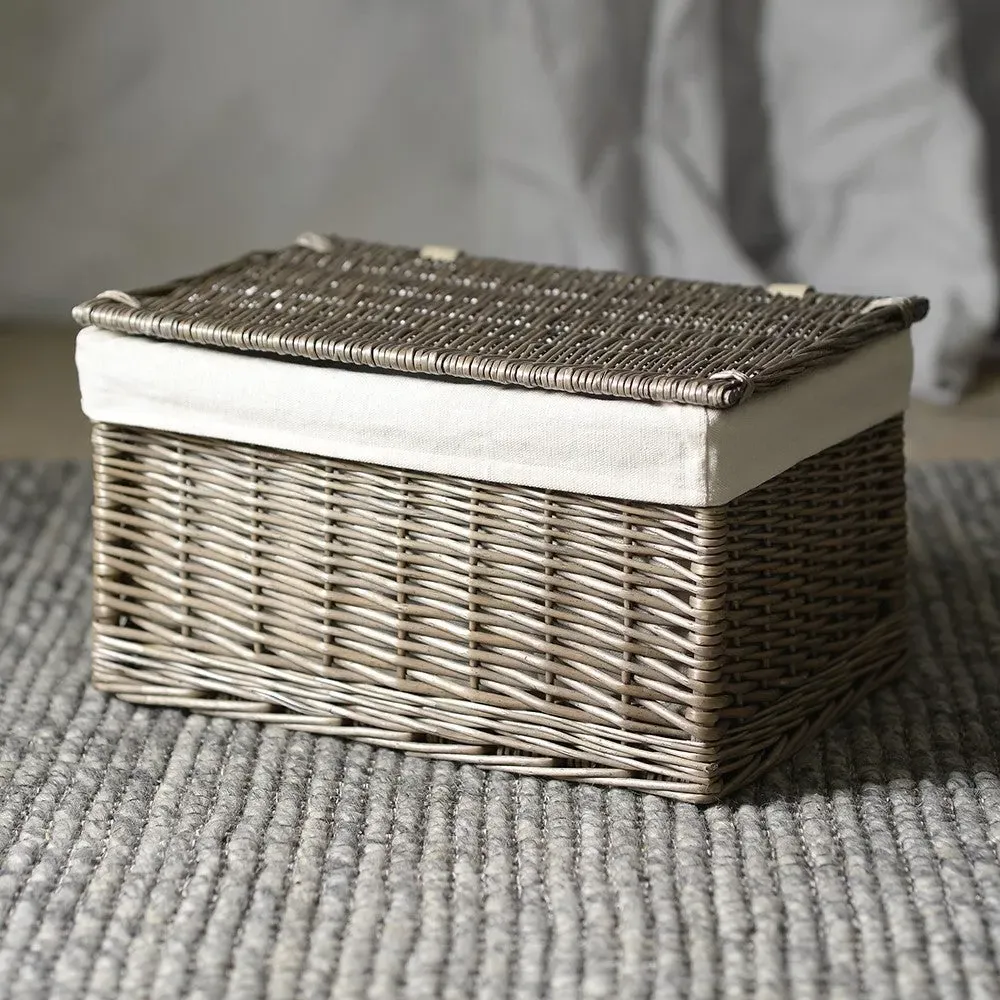 Small Lined Storage Hamper - Willow image