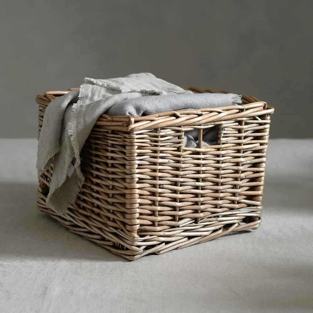 Small Square Storage Basket - Antique Wash