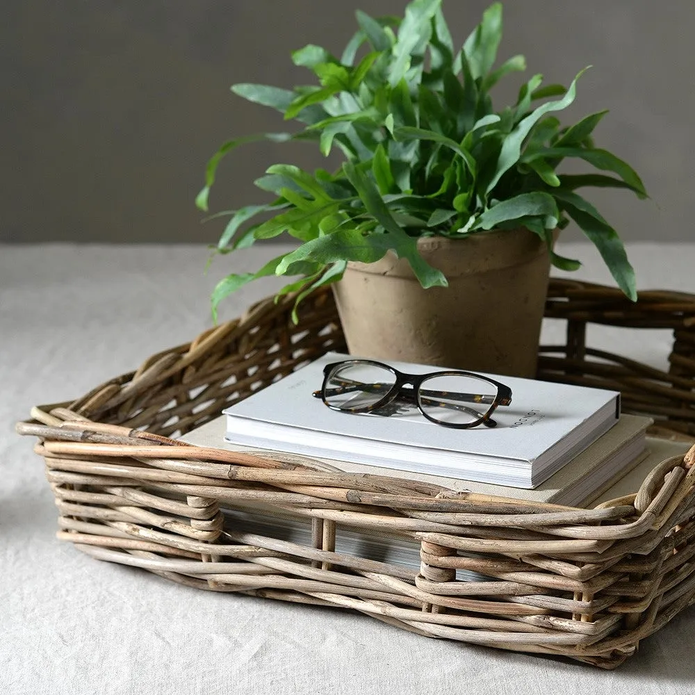 Square Rattan Serving Basket