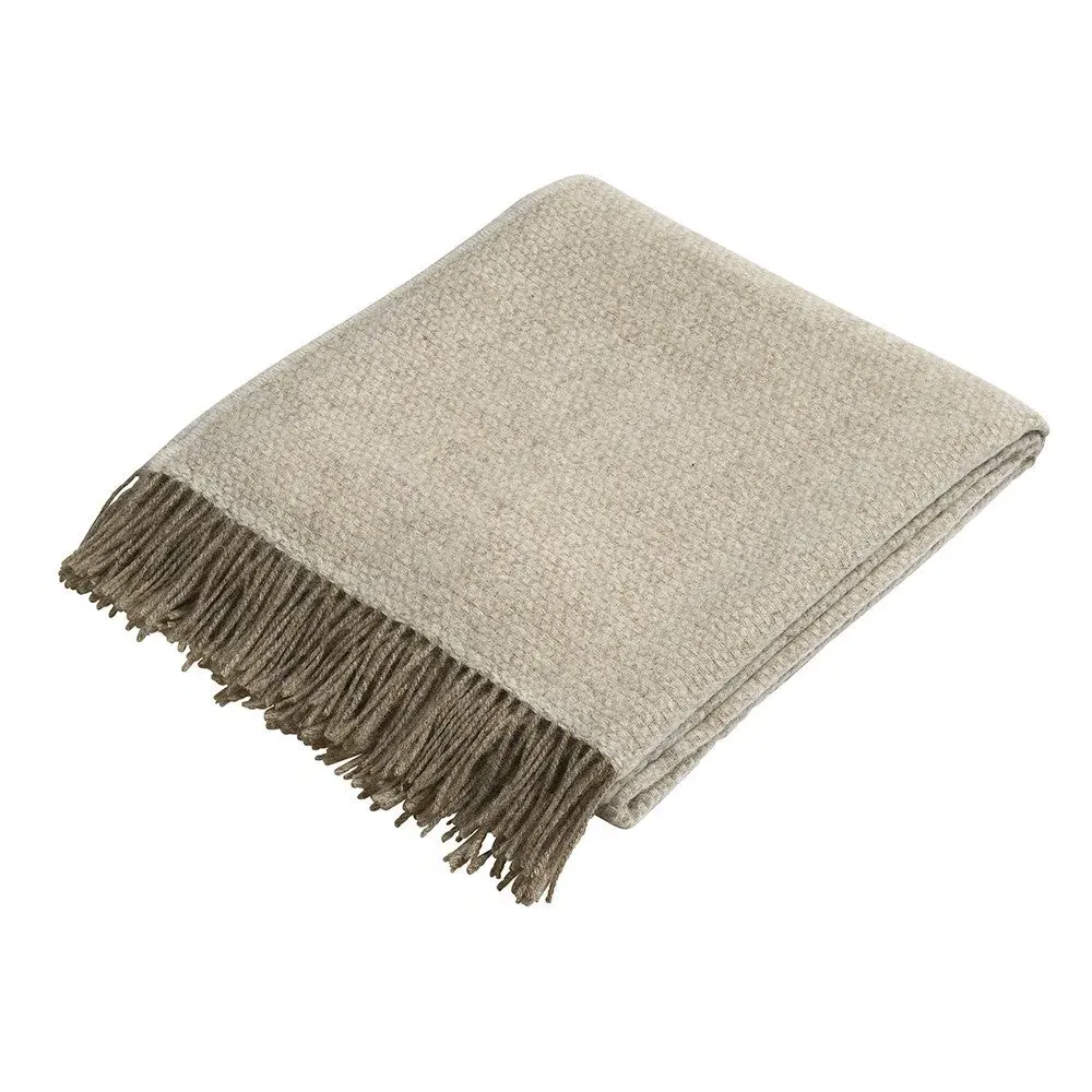Stow British Wool Throw - Natural