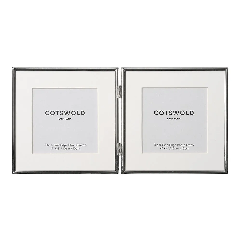 The Cotswold Company Double Photo Frame - Silver