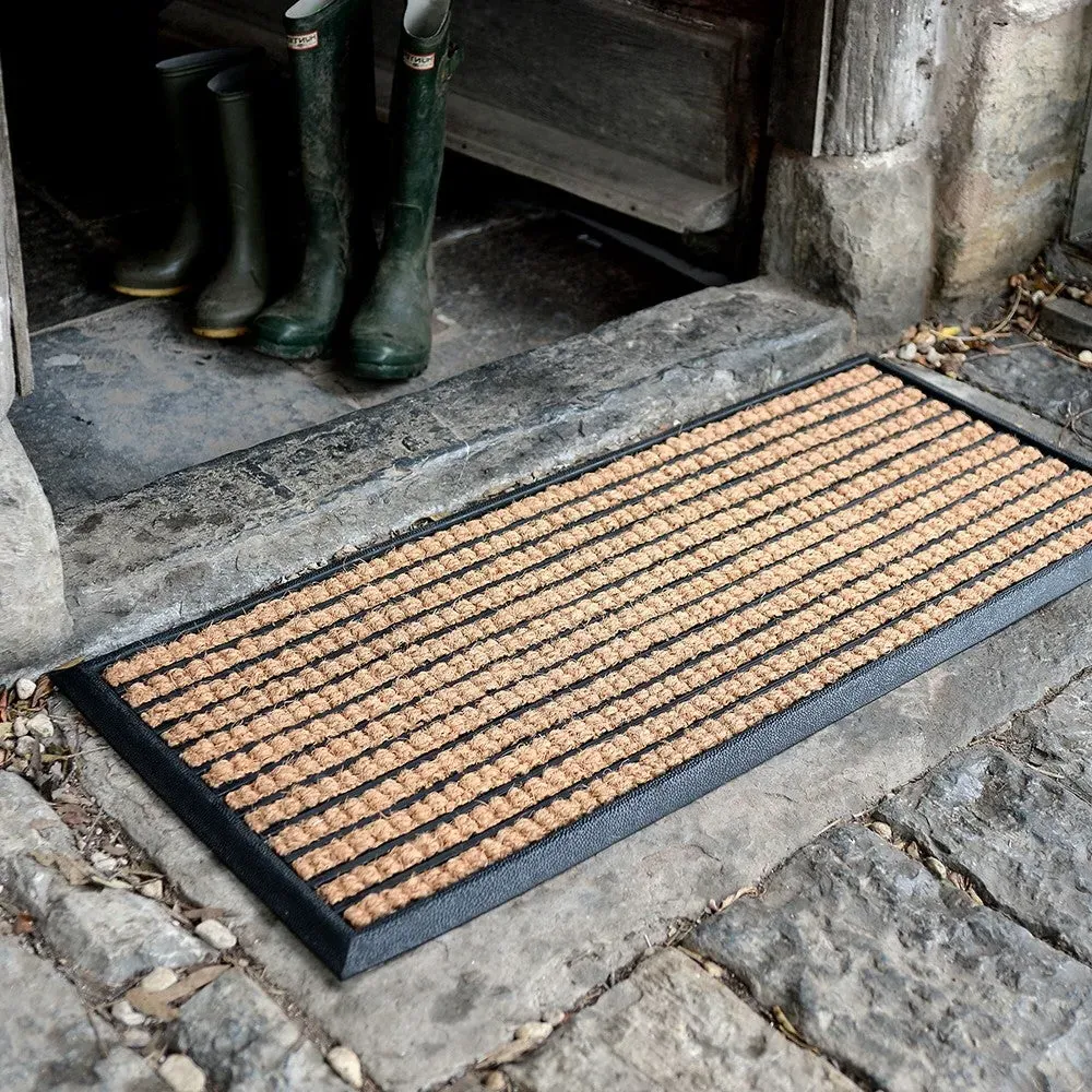 The Cotswold Company Rubber Coir Door Mat - Natural