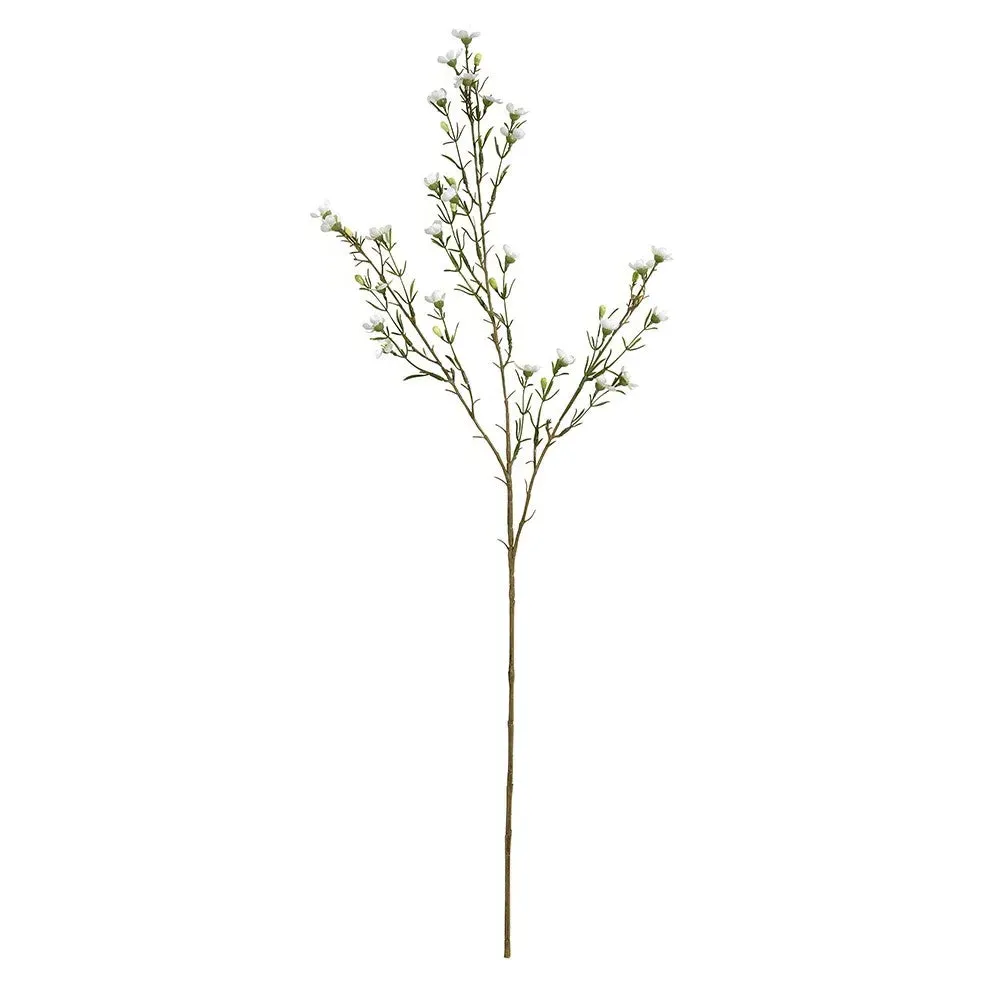 Wax Flower Spray - White