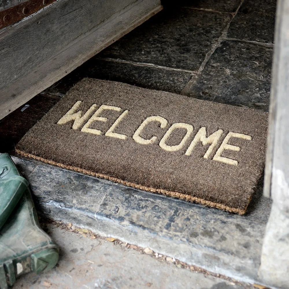Welcome Doormat - Charcoal