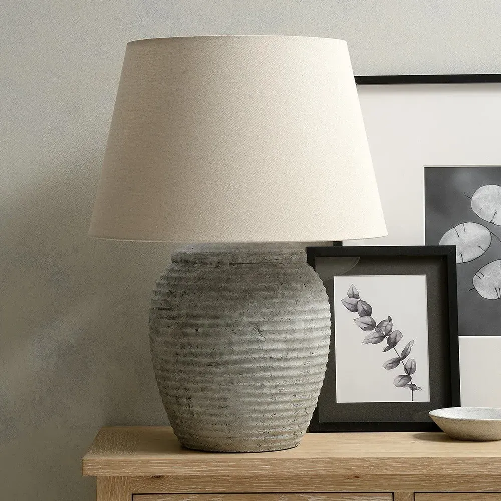 Wern Stone Lamp - Weathered Stone