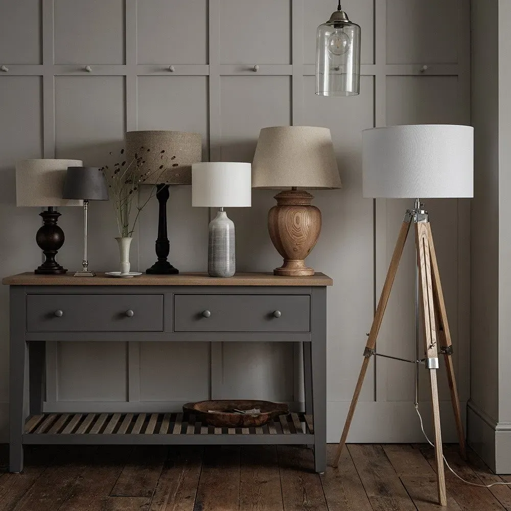 Wilby Ombre Ceramic Table Lamp - Blue and Grey