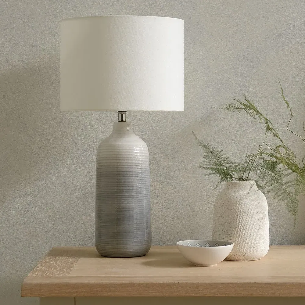 Wilby Ombre Ceramic Table Lamp - Blue and Grey