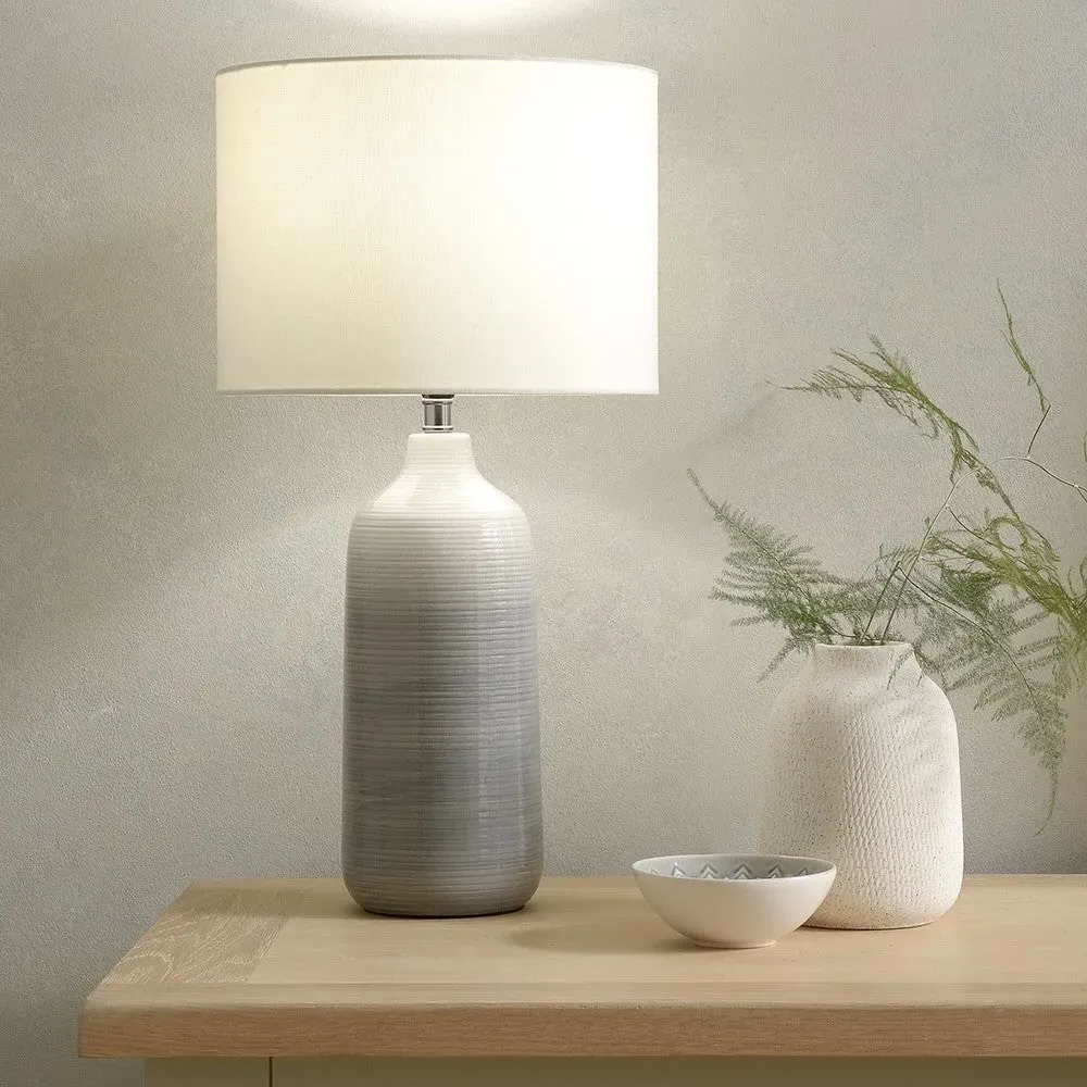 Wilby Ombre Ceramic Table Lamp - Blue and Grey image