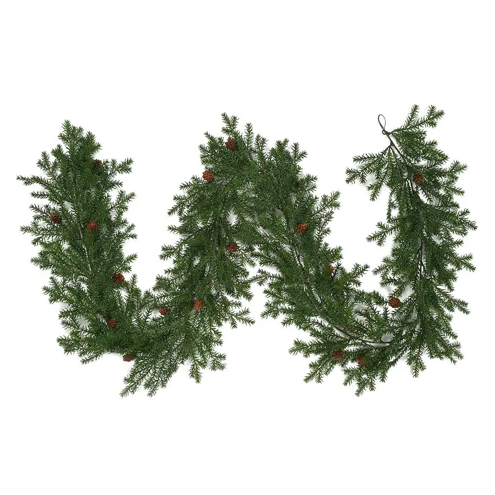 Woodland Pine Garland with Pinecones