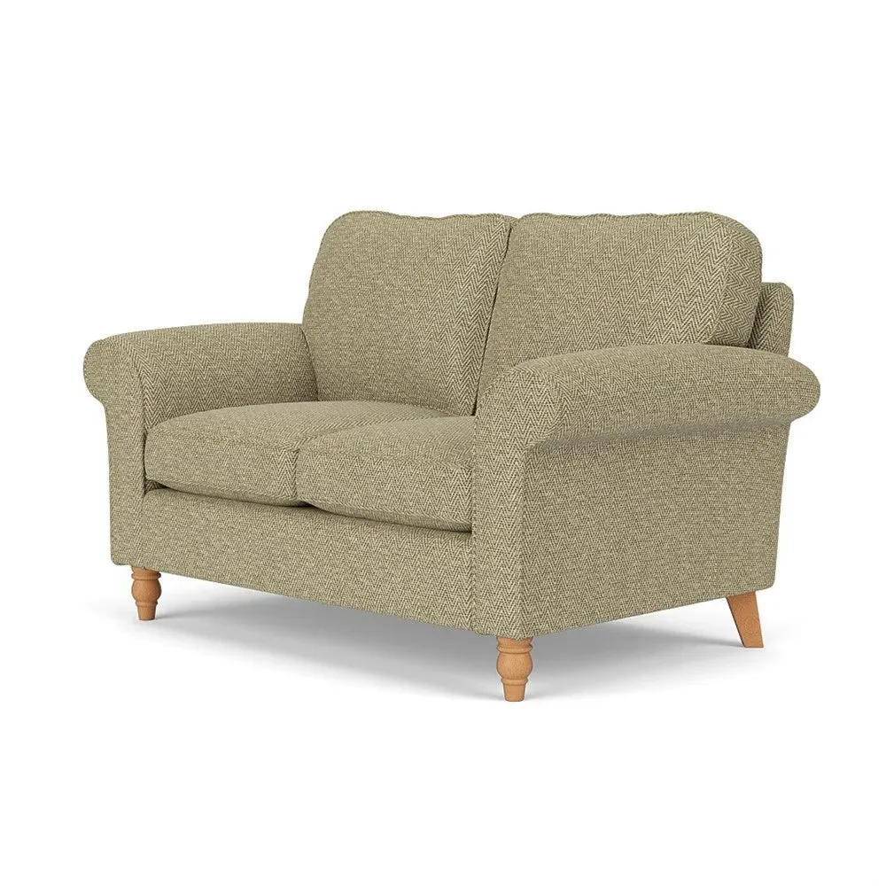 2-Seater Sofa - Apple, Herringbone Weave