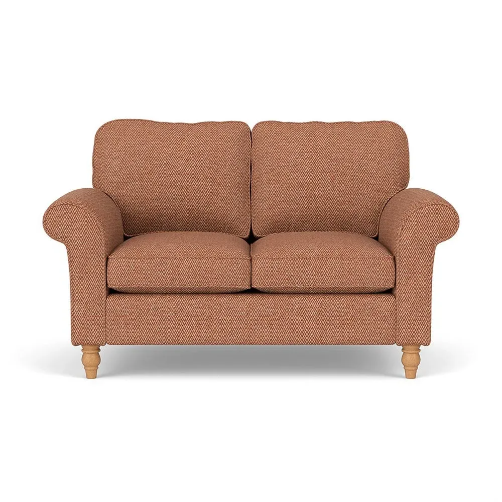 2-Seater Sofa - Brick, Herringbone Weave image