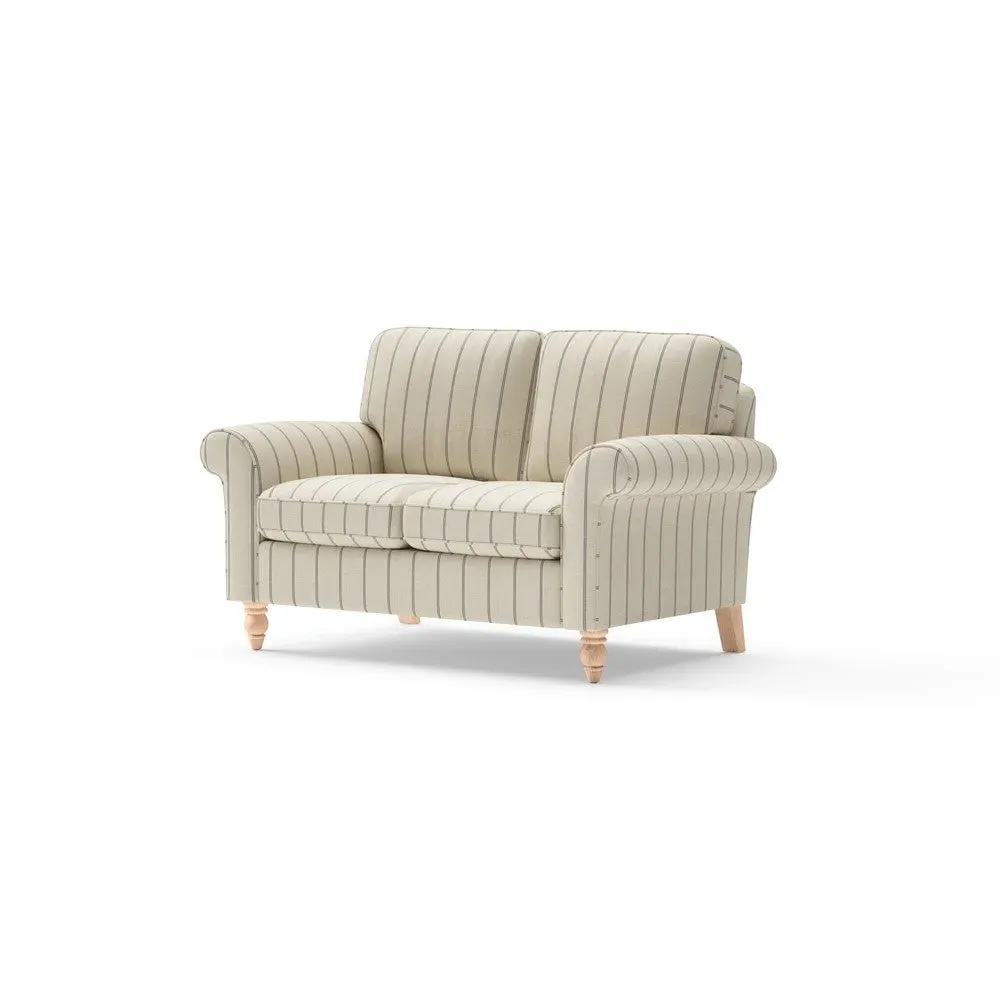 2-Seater Sofa - Charcoal, Compton Stripe