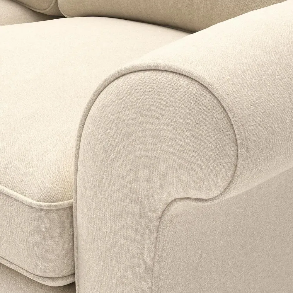 2-Seater Sofa - Lily White, House Linen Mix