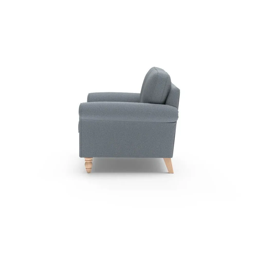 2-Seater Sofa - Navy, Eco Herringbone