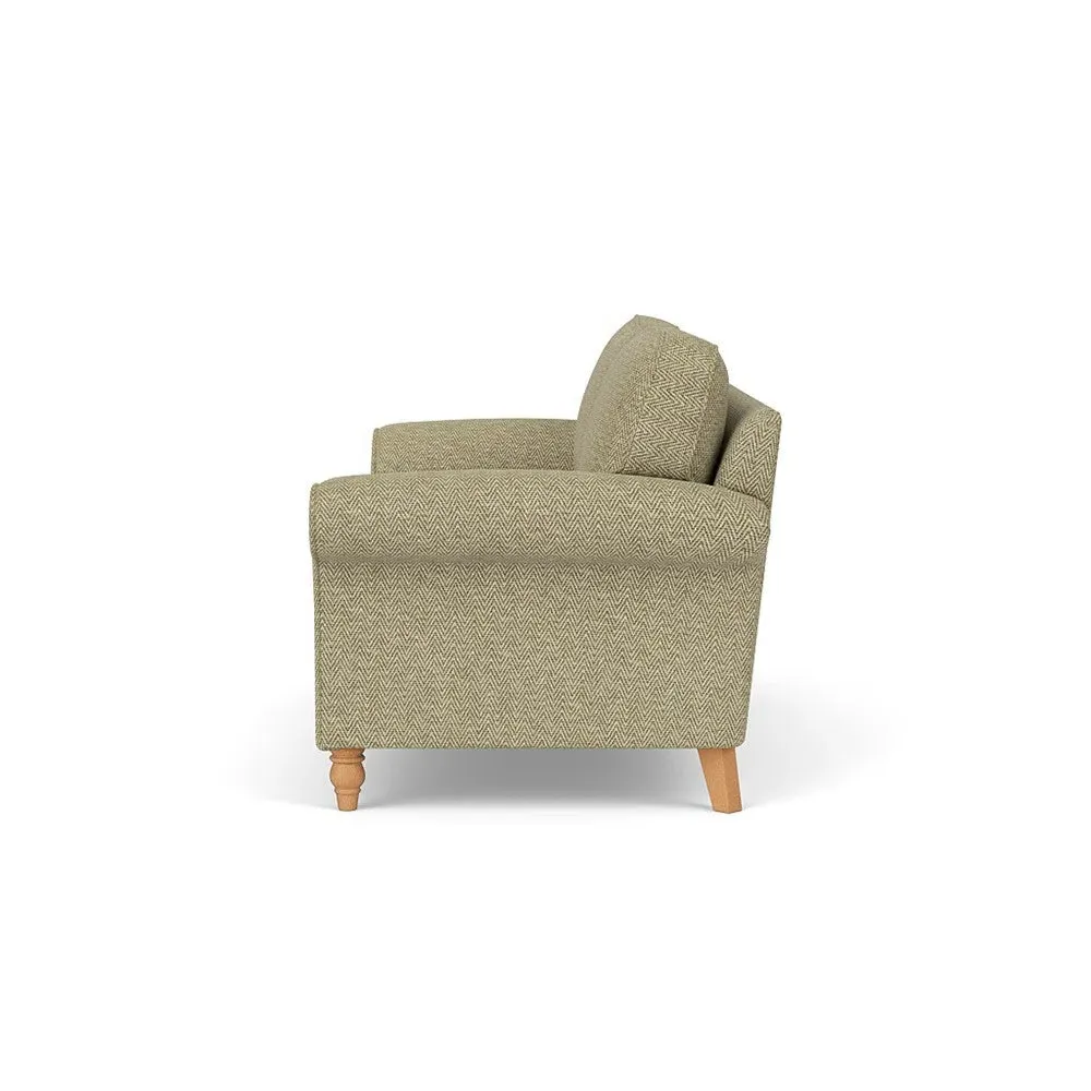 3-Seater Sofa - Apple, Herringbone Weave