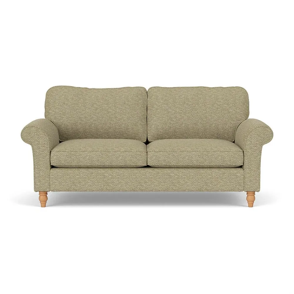 3-Seater Sofa - Apple, Herringbone Weave