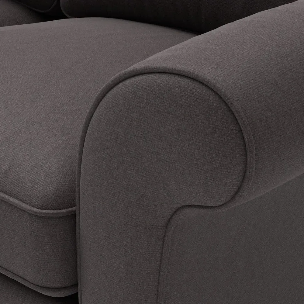 3 Seater Sofa - Bark, Chunky Cotton