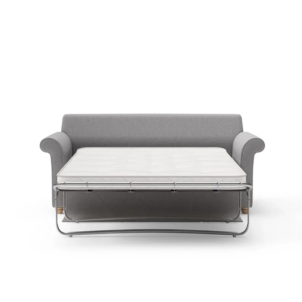 3-Seater Sofa Bed - Grey Marl, Rustic Weave