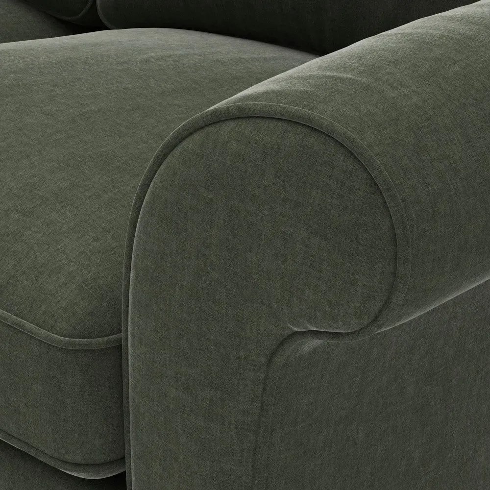 3-Seater Sofa - Green, Eco Chenille