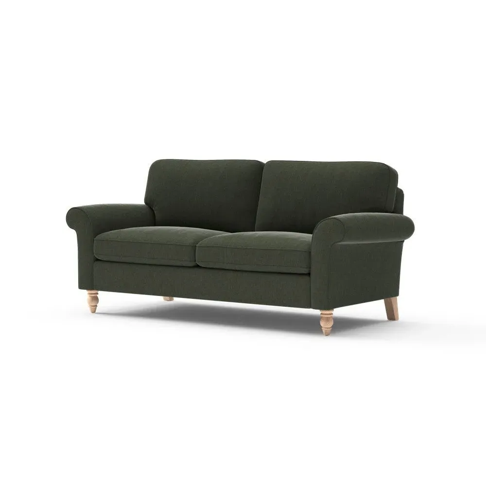3-Seater Sofa - Green, Eco Chenille