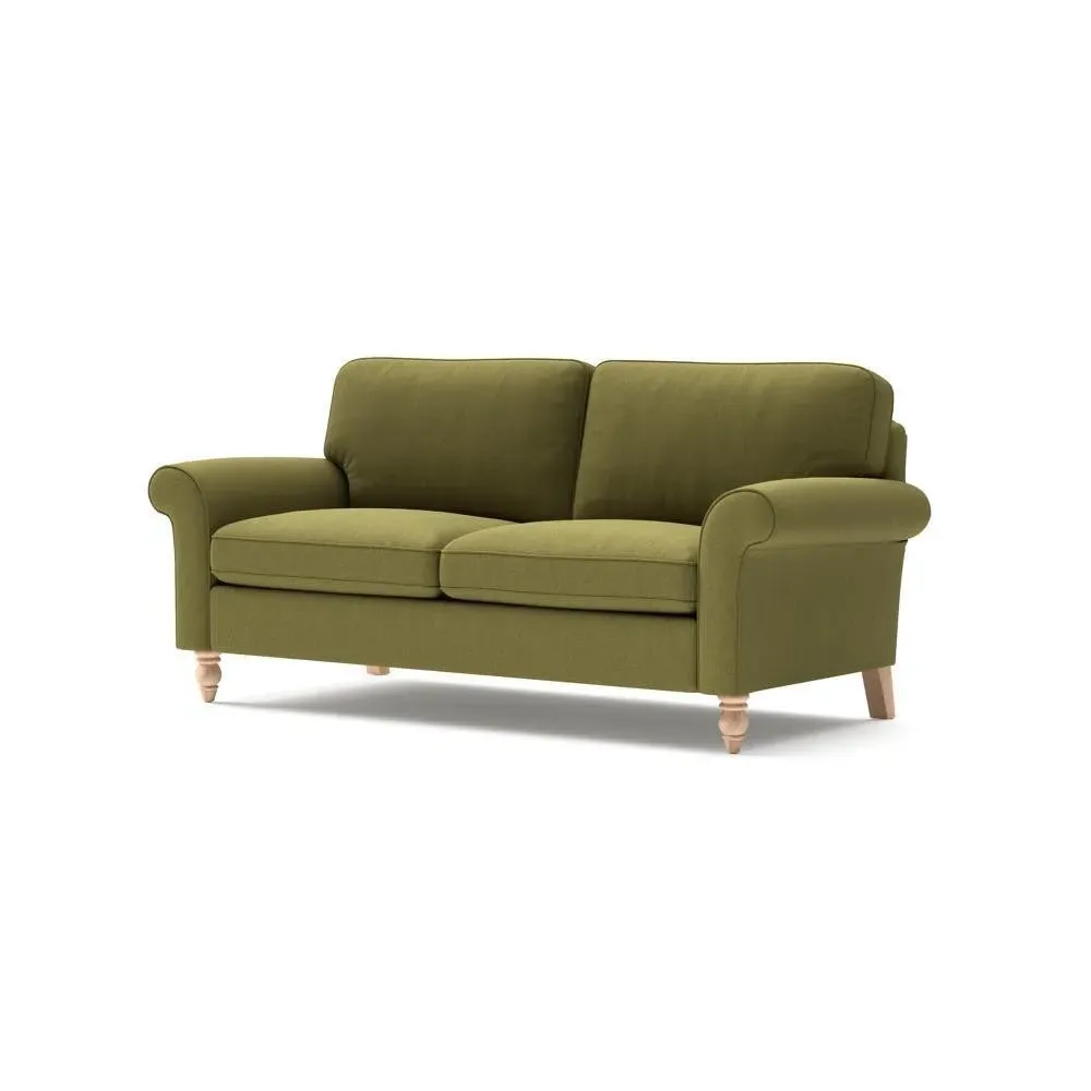 3 Seater Sofa - Green, House Linen Mix