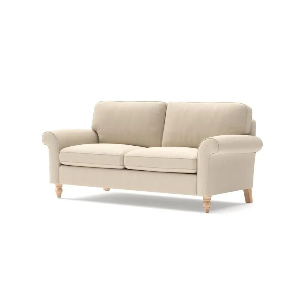 3-Seater Sofa - Lily White, House Linen Mix