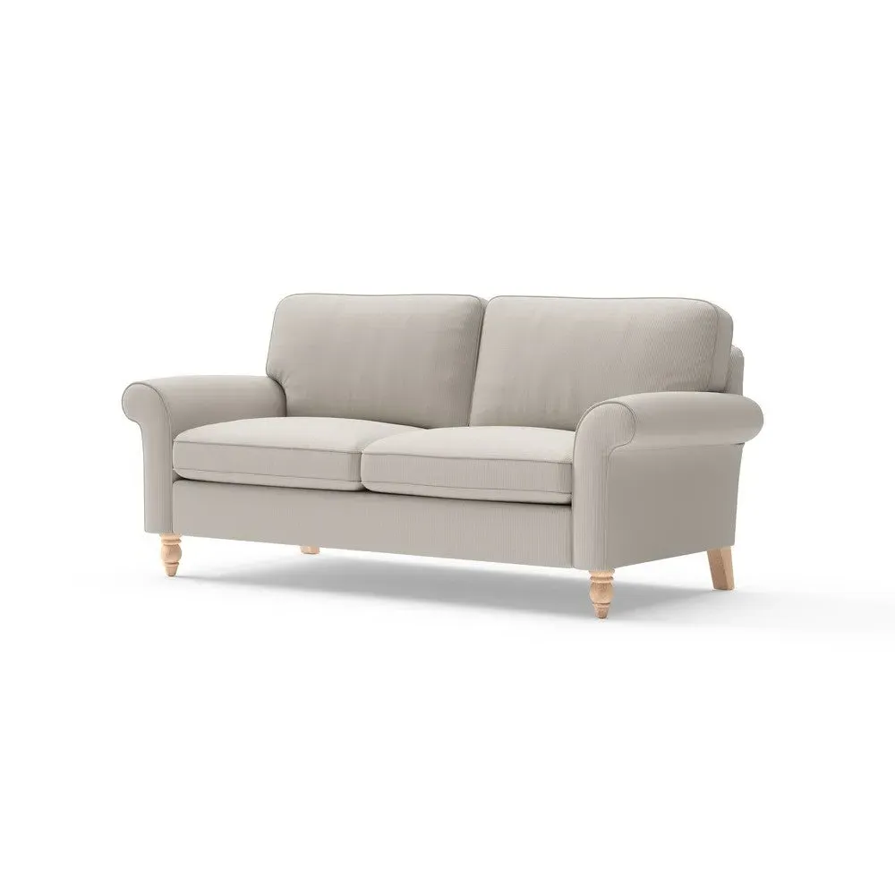 3 Seater Sofa - Natural, Broadway Stripe