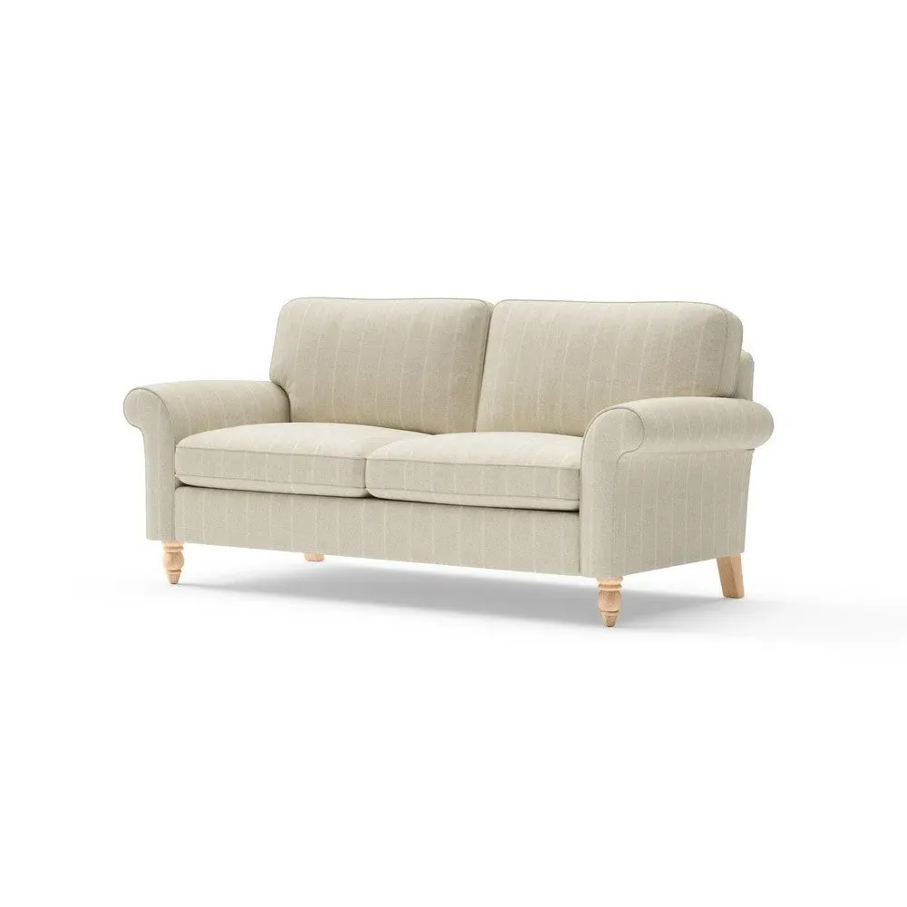 3-Seater Sofa - Natural, Compton Stripe