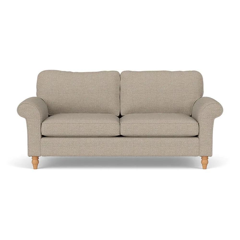 3-Seater Sofa - Natural, Herringbone Weave image