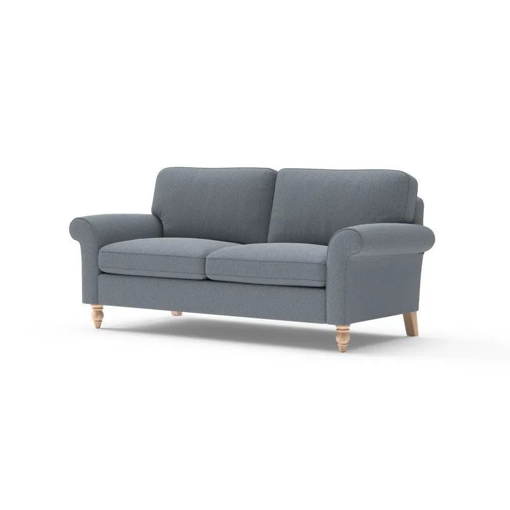 3-Seater Sofa - Navy, Eco Herringbone