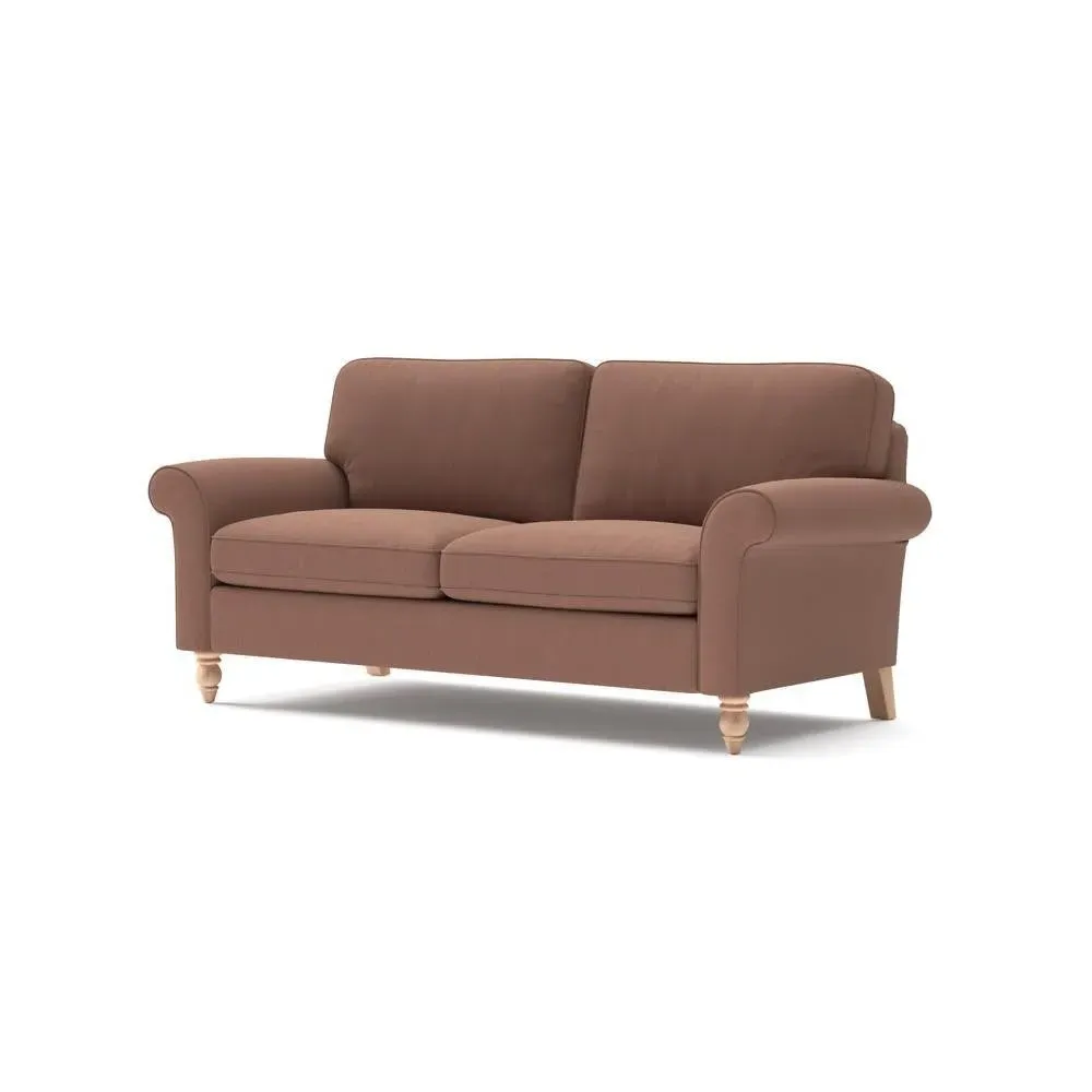 3-Seater Sofa - Pink, Linen