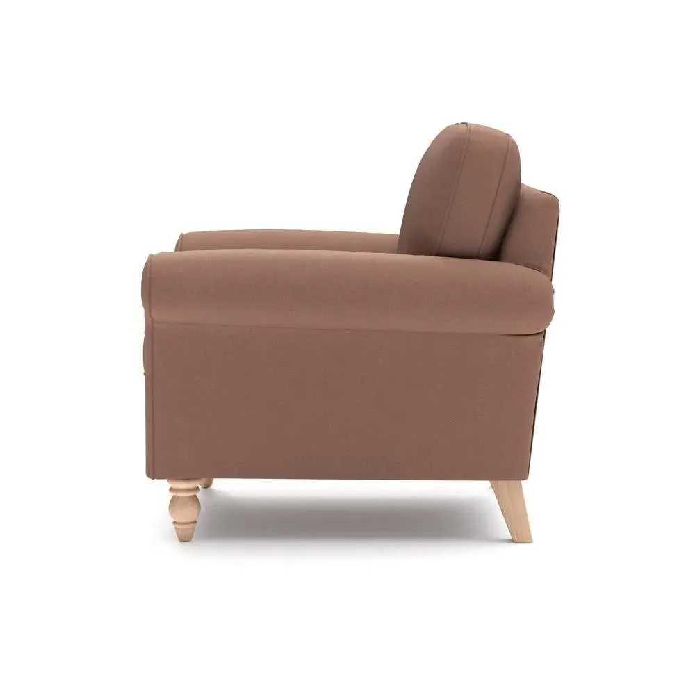 Armchair - Dusky Blush, Linen