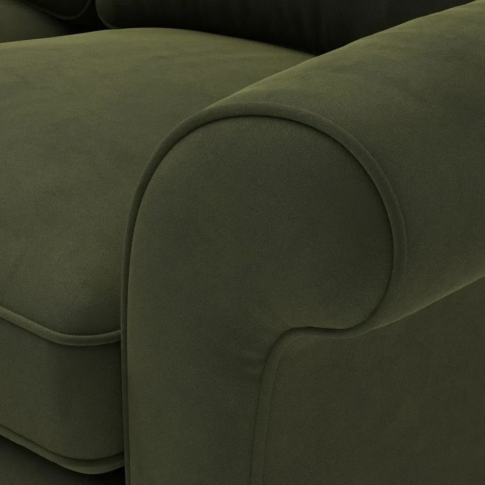 Armchair - Forest Green, Matt Velvet