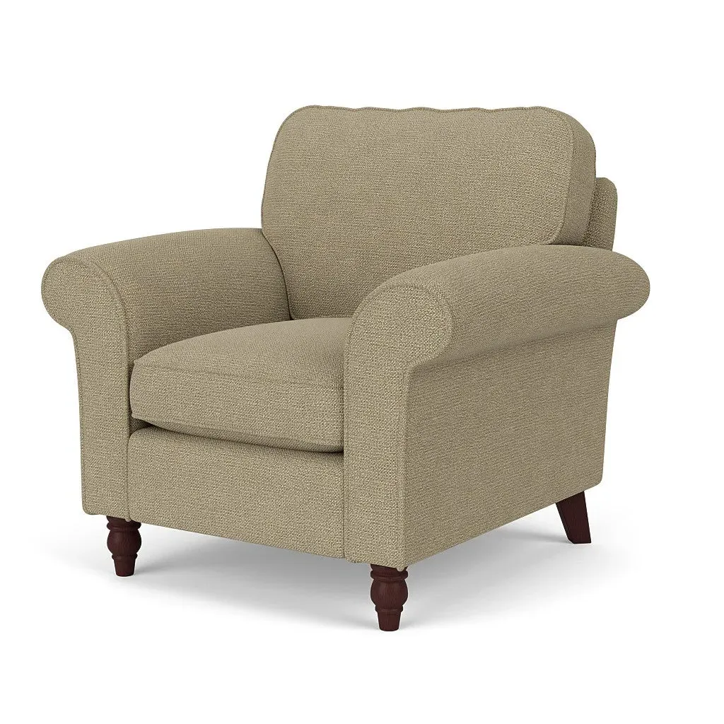 Armchair - Green Marl, House Weave