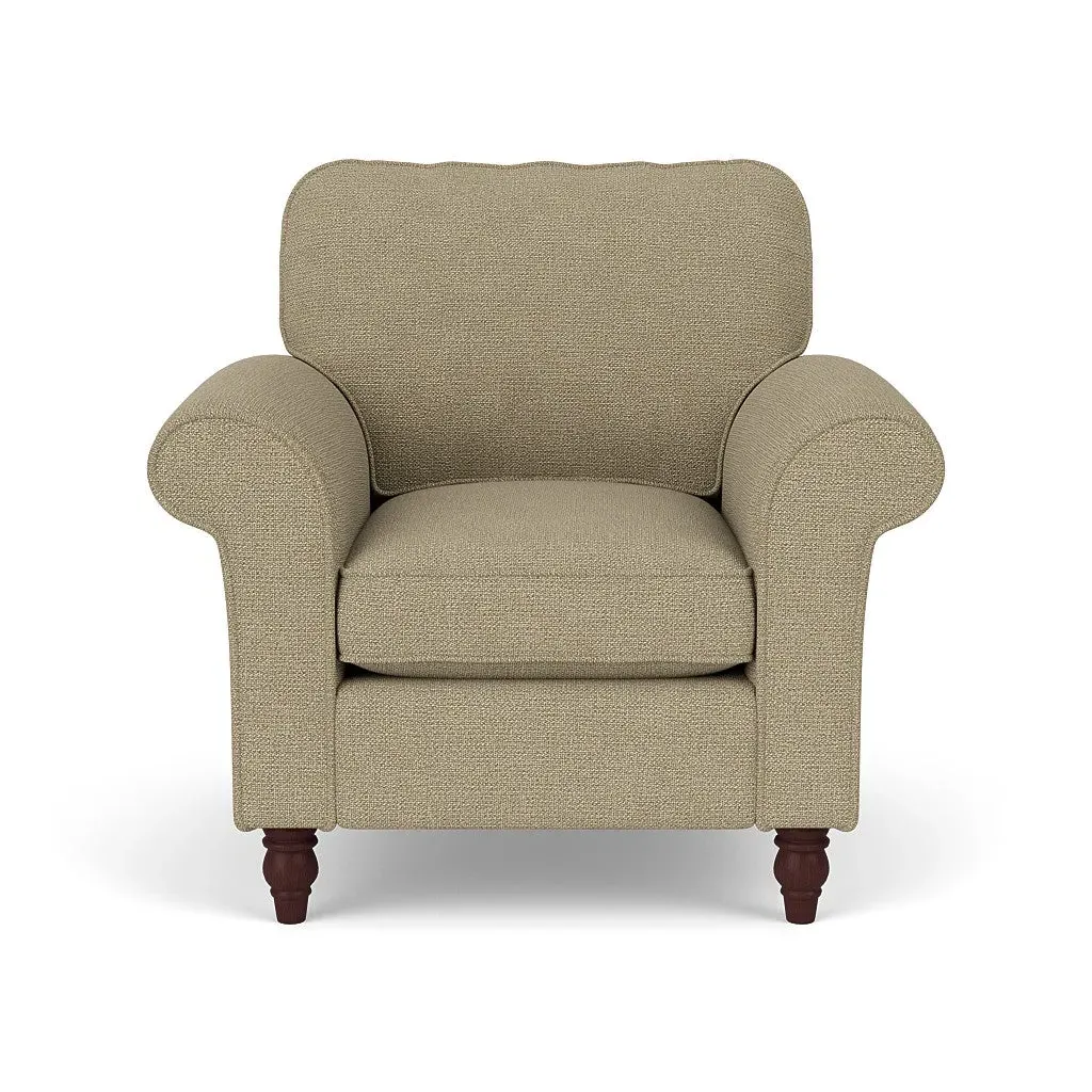 Armchair - Green Marl, House Weave