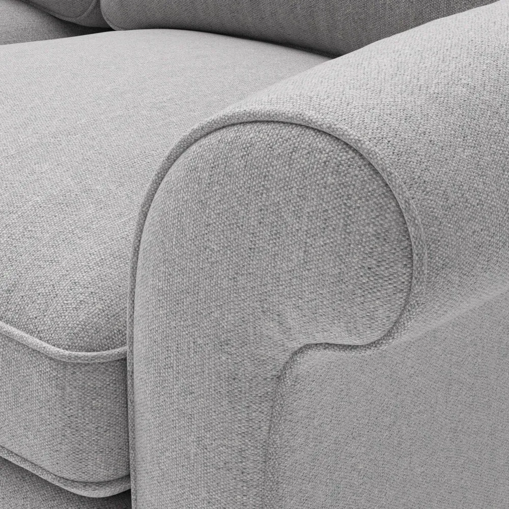 Armchair with Scrolled Arms - Grey
