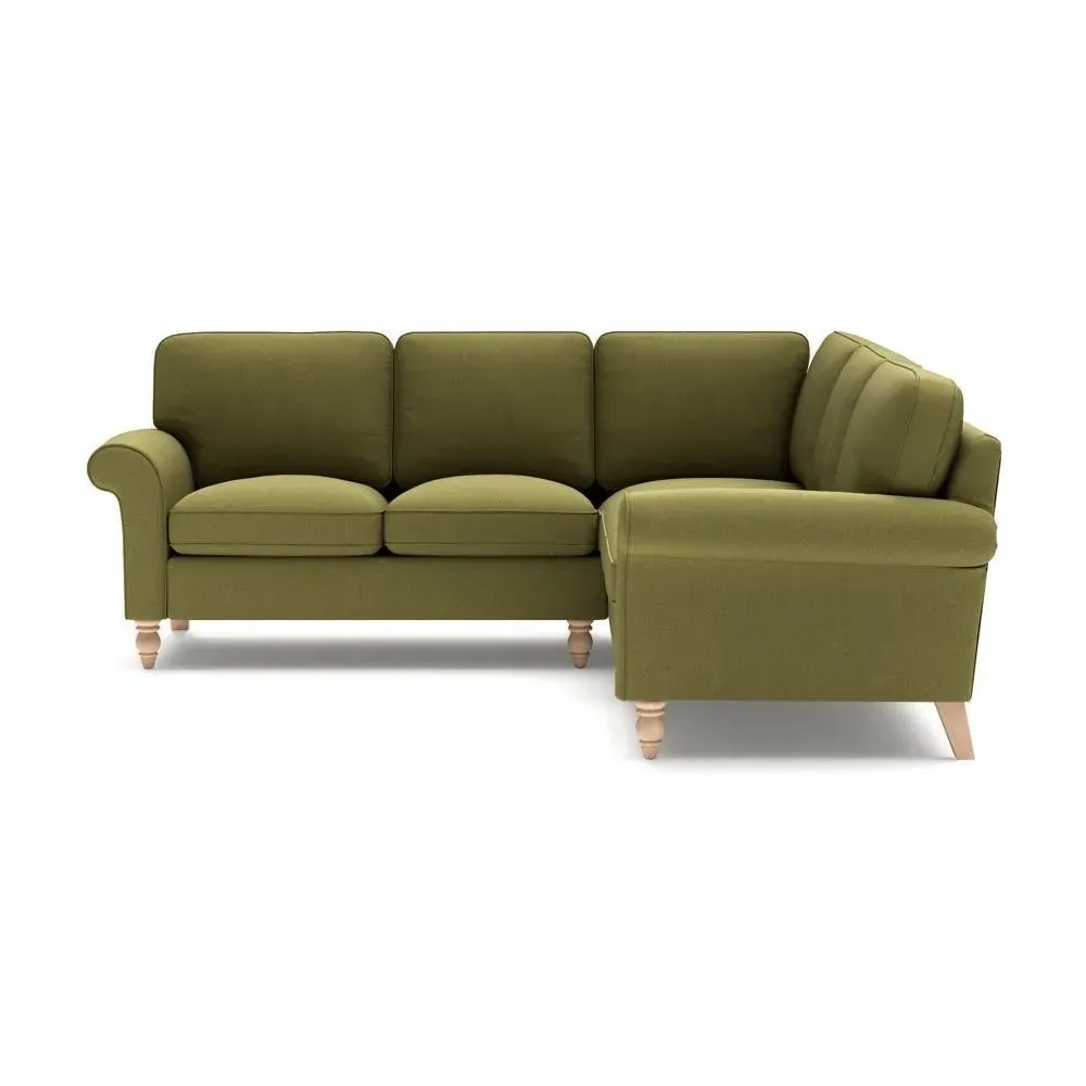 Corner Sofa - Apple Green, Linen