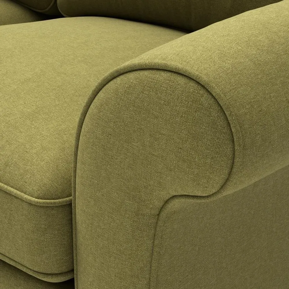 Corner Sofa - Apple Green, Linen